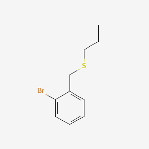 molecular formula C10H13BrS B572007 2-(S-Propylthiomethyl)-1-bromobenzene CAS No. 1248980-51-9