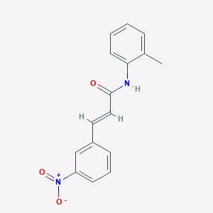molecular formula C16H14N2O3 B5720090 N-(2-methylphenyl)-3-(3-nitrophenyl)acrylamide 