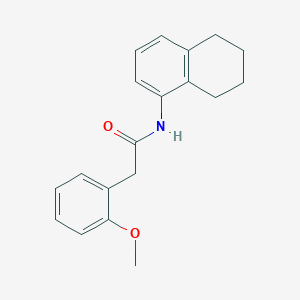 molecular formula C19H21NO2 B5720091 2-(2-methoxyphenyl)-N-(5,6,7,8-tetrahydro-1-naphthalenyl)acetamide 