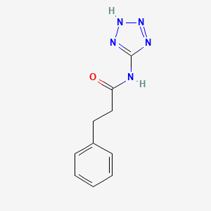 molecular formula C10H11N5O B5720104 3-phenyl-N-1H-tetrazol-5-ylpropanamide 