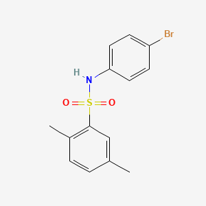 molecular formula C14H14BrNO2S B5720142 N-(4-bromophenyl)-2,5-dimethylbenzenesulfonamide 