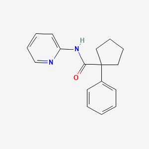 molecular formula C17H18N2O B5720159 1-phenyl-N-2-pyridinylcyclopentanecarboxamide 