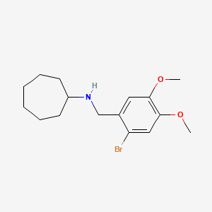 molecular formula C16H24BrNO2 B5720188 (2-bromo-4,5-dimethoxybenzyl)cycloheptylamine 