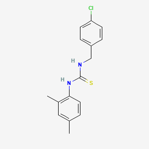 molecular formula C16H17ClN2S B5720196 N-(4-chlorobenzyl)-N'-(2,4-dimethylphenyl)thiourea 