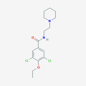 molecular formula C16H22Cl2N2O2 B5720219 3,5-dichloro-4-ethoxy-N-[2-(1-piperidinyl)ethyl]benzamide 