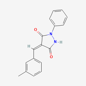 molecular formula C17H14N2O2 B5720280 4-(3-methylbenzylidene)-1-phenyl-3,5-pyrazolidinedione 