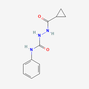 molecular formula C11H13N3O2 B5720283 2-(cyclopropylcarbonyl)-N-phenylhydrazinecarboxamide 