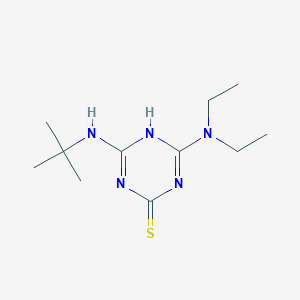 molecular formula C11H21N5S B5720292 4-(tert-butylamino)-6-(diethylamino)-1,3,5-triazine-2-thiol 