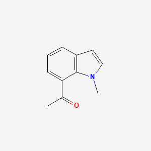 molecular formula C11H11NO B572031 1-(1-Methyl-1H-indol-7-yl)ethanone CAS No. 1337880-87-1
