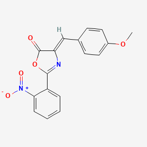 molecular formula C17H12N2O5 B5720312 4-(4-methoxybenzylidene)-2-(2-nitrophenyl)-1,3-oxazol-5(4H)-one 