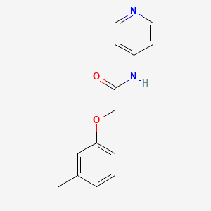 molecular formula C14H14N2O2 B5720317 2-(3-methylphenoxy)-N-4-pyridinylacetamide 