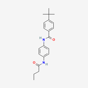 molecular formula C21H26N2O2 B5720329 4-tert-butyl-N-[4-(butyrylamino)phenyl]benzamide 