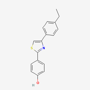 molecular formula C17H15NOS B5720374 4-[4-(4-ethylphenyl)-1,3-thiazol-2-yl]phenol 