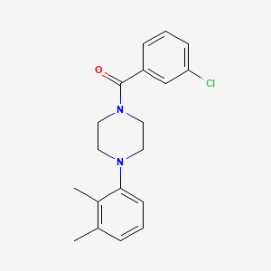 molecular formula C19H21ClN2O B5720378 1-(3-chlorobenzoyl)-4-(2,3-dimethylphenyl)piperazine 