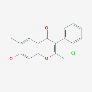 molecular formula C19H17ClO3 B5720392 3-(2-chlorophenyl)-6-ethyl-7-methoxy-2-methyl-4H-chromen-4-one 