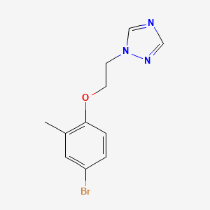 molecular formula C11H12BrN3O B5720400 1-[2-(4-bromo-2-methylphenoxy)ethyl]-1H-1,2,4-triazole 