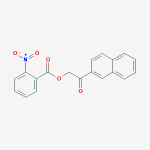 molecular formula C19H13NO5 B5720403 2-(2-naphthyl)-2-oxoethyl 2-nitrobenzoate 