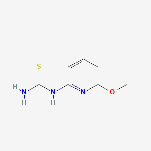 molecular formula C7H9N3OS B572043 1-(6-甲氧基吡啶-2-基)硫脲 CAS No. 1235325-70-8