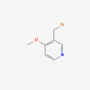 molecular formula C7H8BrNO B572044 3-(broMoMethyl)-4-Methoxypyridine CAS No. 1227502-67-1