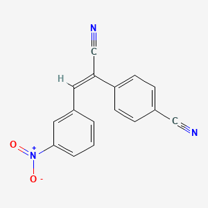 molecular formula C16H9N3O2 B5720442 4-[1-cyano-2-(3-nitrophenyl)vinyl]benzonitrile 