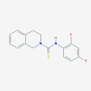 molecular formula C16H14F2N2S B5720464 N-(2,4-difluorophenyl)-3,4-dihydro-2(1H)-isoquinolinecarbothioamide 
