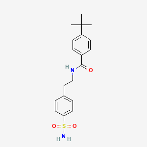 molecular formula C19H24N2O3S B5720468 N-{2-[4-(aminosulfonyl)phenyl]ethyl}-4-tert-butylbenzamide CAS No. 25200-26-4