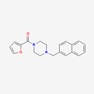 molecular formula C20H20N2O2 B5720479 1-(2-furoyl)-4-(2-naphthylmethyl)piperazine 