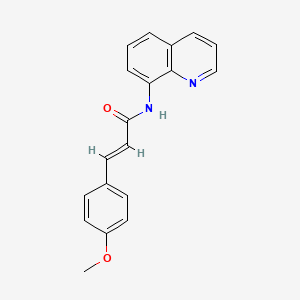 molecular formula C19H16N2O2 B5720490 3-(4-methoxyphenyl)-N-8-quinolinylacrylamide 