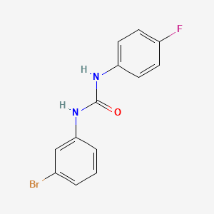 molecular formula C13H10BrFN2O B5720498 N-(3-bromophenyl)-N'-(4-fluorophenyl)urea 