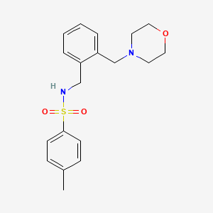 molecular formula C19H24N2O3S B5720513 4-methyl-N-[2-(4-morpholinylmethyl)benzyl]benzenesulfonamide 