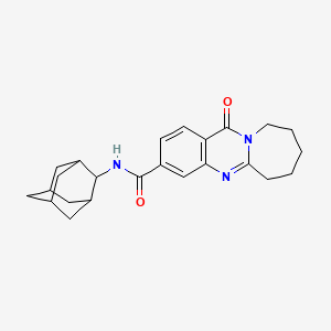 N-2-adamantyl-12-oxo-6,7,8,9,10,12-hexahydroazepino[2,1-b]quinazoline-3-carboxamide
