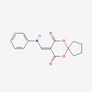 molecular formula C15H15NO4 B5720538 8-(anilinomethylene)-6,10-dioxaspiro[4.5]decane-7,9-dione 