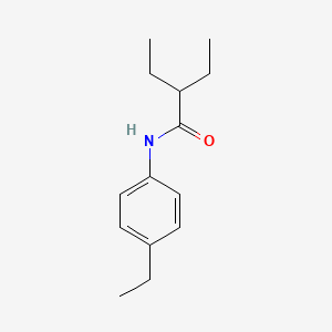 molecular formula C14H21NO B5720544 2-ethyl-N-(4-ethylphenyl)butanamide 