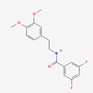 molecular formula C17H17F2NO3 B5720559 N-[2-(3,4-dimethoxyphenyl)ethyl]-3,5-difluorobenzamide 