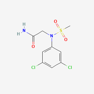 molecular formula C9H10Cl2N2O3S B5720619 N~2~-(3,5-dichlorophenyl)-N~2~-(methylsulfonyl)glycinamide 
