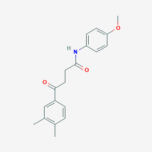 molecular formula C19H21NO3 B5720630 4-(3,4-dimethylphenyl)-N-(4-methoxyphenyl)-4-oxobutanamide 