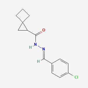 molecular formula C14H15ClN2O B5720632 N'-(4-chlorobenzylidene)spiro[2.3]hexane-1-carbohydrazide 