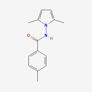 molecular formula C14H16N2O B5720645 N-(2,5-dimethyl-1H-pyrrol-1-yl)-4-methylbenzamide 
