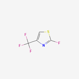 molecular formula C4HF4NS B572065 Thiazole, 2-fluoro-4-(trifluoromethyl)- CAS No. 1207609-54-8
