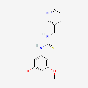 molecular formula C15H17N3O2S B5720654 N-(3,5-dimethoxyphenyl)-N'-(3-pyridinylmethyl)thiourea 