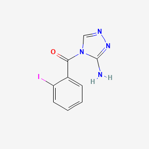 molecular formula C9H7IN4O B5720678 4-(2-iodobenzoyl)-4H-1,2,4-triazol-3-amine 