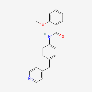 molecular formula C20H18N2O2 B5720689 2-methoxy-N-[4-(4-pyridinylmethyl)phenyl]benzamide 