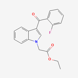 molecular formula C19H16FNO3 B5720692 ethyl [3-(2-fluorobenzoyl)-1H-indol-1-yl]acetate 