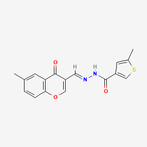molecular formula C17H14N2O3S B5720695 5-methyl-N'-[(6-methyl-4-oxo-4H-chromen-3-yl)methylene]-3-thiophenecarbohydrazide 
