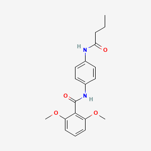 molecular formula C19H22N2O4 B5720714 N-[4-(butyrylamino)phenyl]-2,6-dimethoxybenzamide 