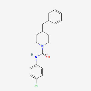 molecular formula C19H21ClN2O B5720737 4-benzyl-N-(4-chlorophenyl)-1-piperidinecarboxamide 