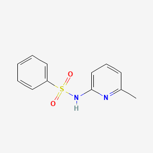 molecular formula C12H12N2O2S B5720748 N-(6-methyl-2-pyridinyl)benzenesulfonamide 