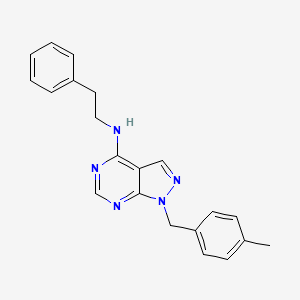 molecular formula C21H21N5 B5720760 1-(4-methylbenzyl)-N-(2-phenylethyl)-1H-pyrazolo[3,4-d]pyrimidin-4-amine 