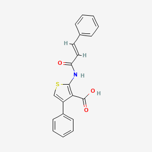 molecular formula C20H15NO3S B5720765 2-(cinnamoylamino)-4-phenyl-3-thiophenecarboxylic acid 