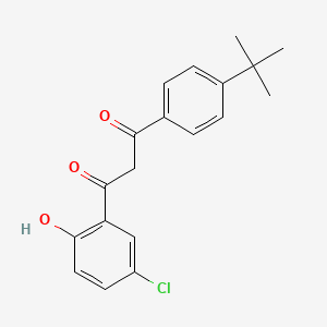 molecular formula C19H19ClO3 B5720780 1-(4-tert-butylphenyl)-3-(5-chloro-2-hydroxyphenyl)-1,3-propanedione 